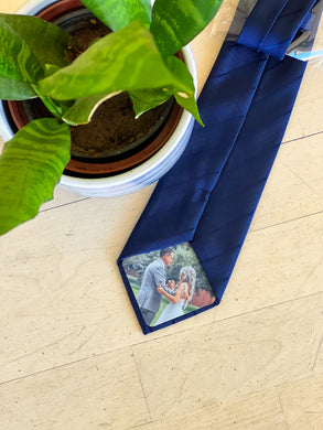Peel & Stick Custom Fabric Photo Patch for Ties for Him