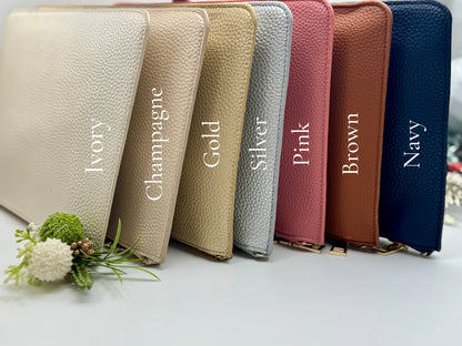 Personalized Clutch/Makeup Bag – Bridesmaid Gift, Maid of Honour Gift, Party Favour, Bachelorette Favor