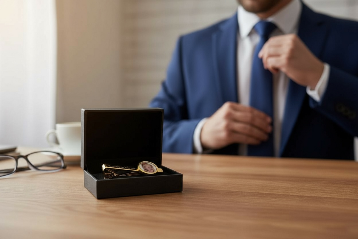 Personalized Photo Tie Clip/Necklace/Earrings