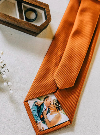 Peel & Stick Custom Fabric Photo Patch for Ties for Him