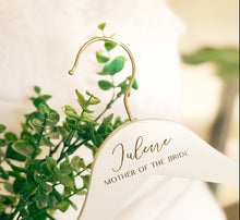 Cargar imagen en el visor de la galería, Personalized Bridesmaid Hangers - Wedding Hanger Wooden Engraved Bridal Dress Hanger Name Hangers