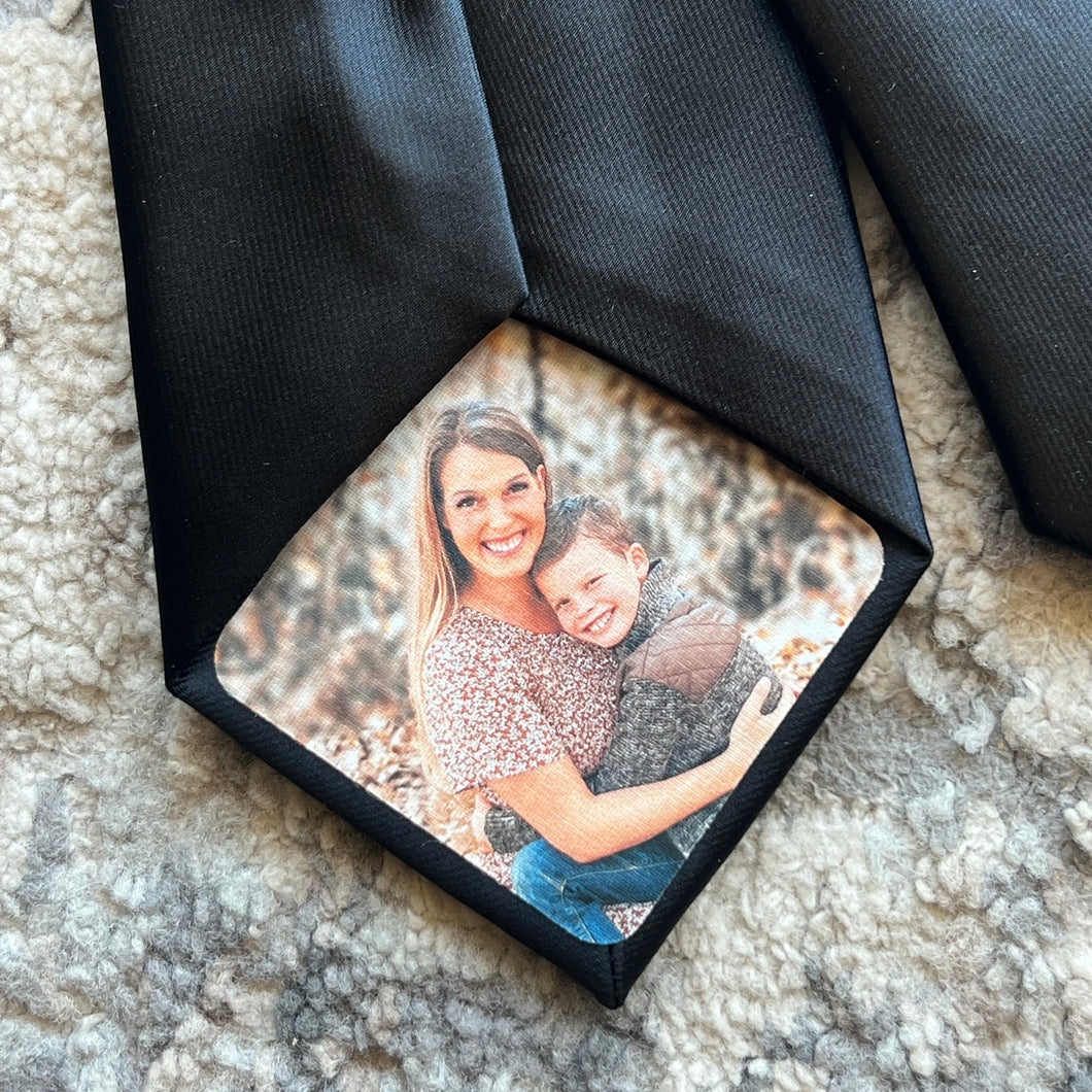 Peel & Stick Custom Fabric Photo Patch for Ties for Him