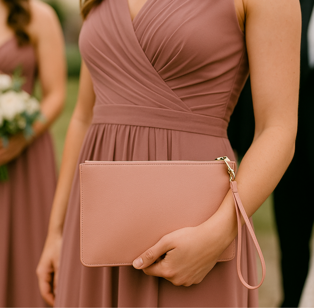 Personalized Clutch/Makeup Bag – Bridesmaid Gift, Maid of Honour Gift, Party Favour, Bachelorette Favor