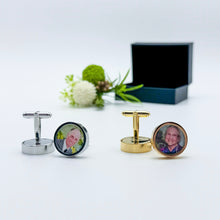 Load image into Gallery viewer, Photo Cuff Link Set for Him