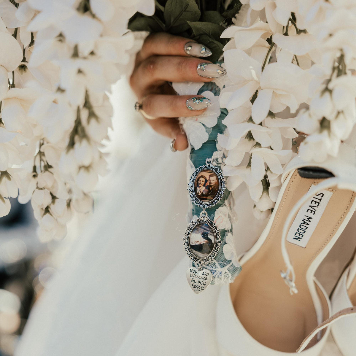 Personalized Bouquet Photo Charm