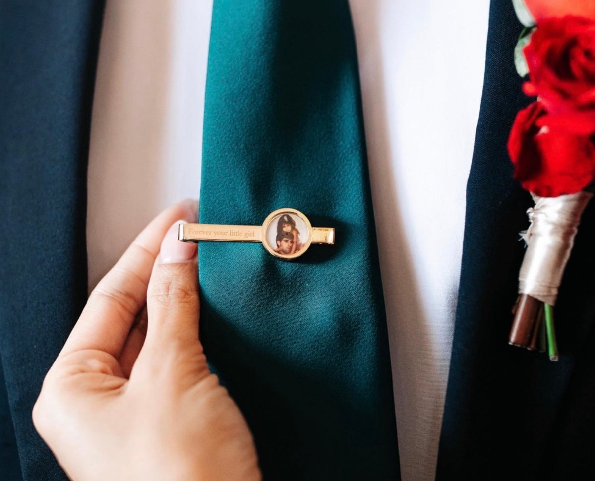 Personalized Photo Tie Clip/Necklace/Earrings