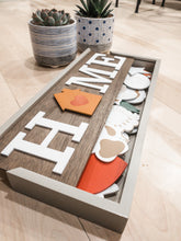 Load image into Gallery viewer, DIY Interchangeable Home Sign with Built-In Storage Box