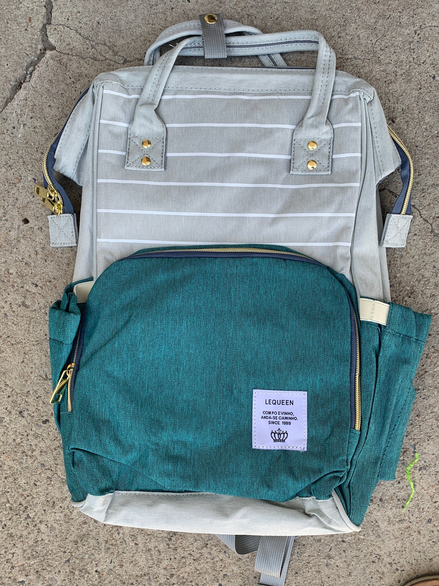Canvas Baby Diaper Backpack & Bookba